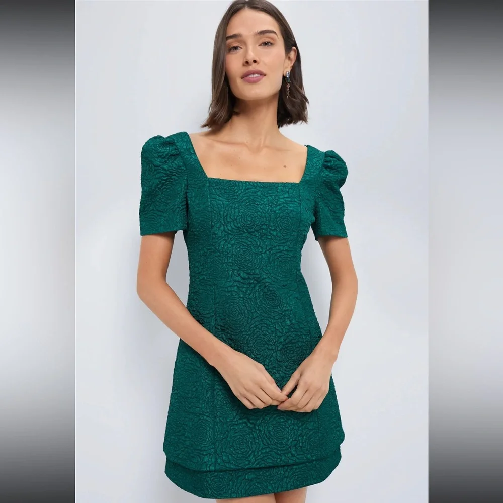 Tuckernuck Hyacinth House Emerald green Juliana mini dress NWT - Picture 1 of 6